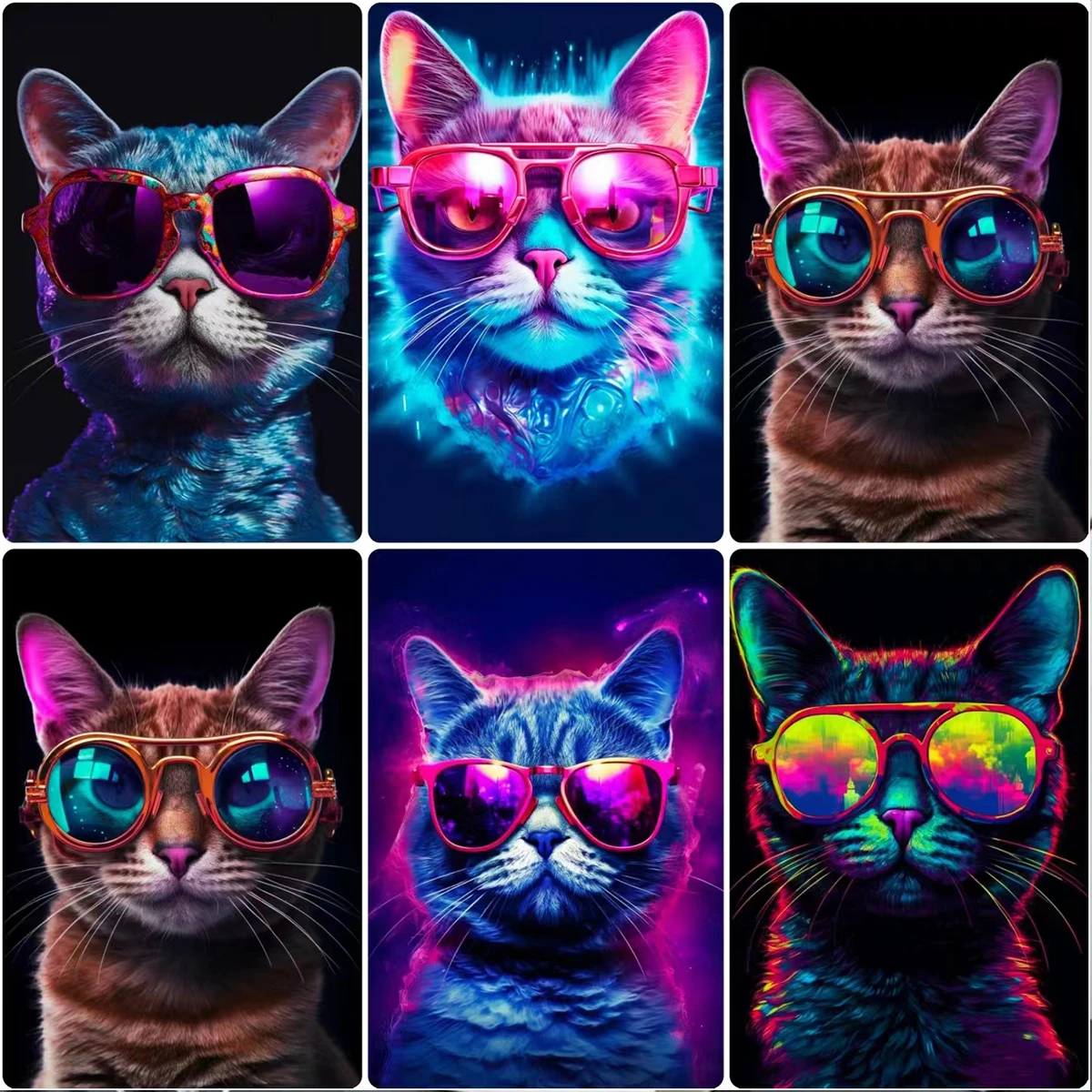 5D алмазная живопись «сделай сам», крутые очки, кошка, наборы для вышивки крестиком, квадратная и круглая бриллиантовая вышивка, подарки для домашнего декора
5D алмазная живопись «сделай сам», крутые очки, кошка, наборы для вышивки крестиком, квадратная и круглая бриллиантовая вышивка, подарки для домашнего декора