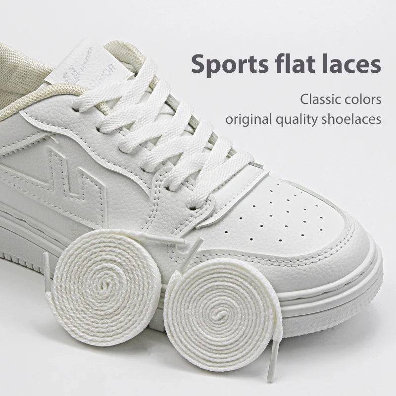 1Pair Classic Flat Woven Shoelaces Fashion Polyester Laces Casual Shoe Lace Solid Shoelace For White Sneakers 90cm 120cm 140cm
1Pair Classic Flat Woven Shoelaces Fashion Polyester Laces Casual Shoe Lace Solid Shoelace For White Sneakers 90cm 120cm 140cm
