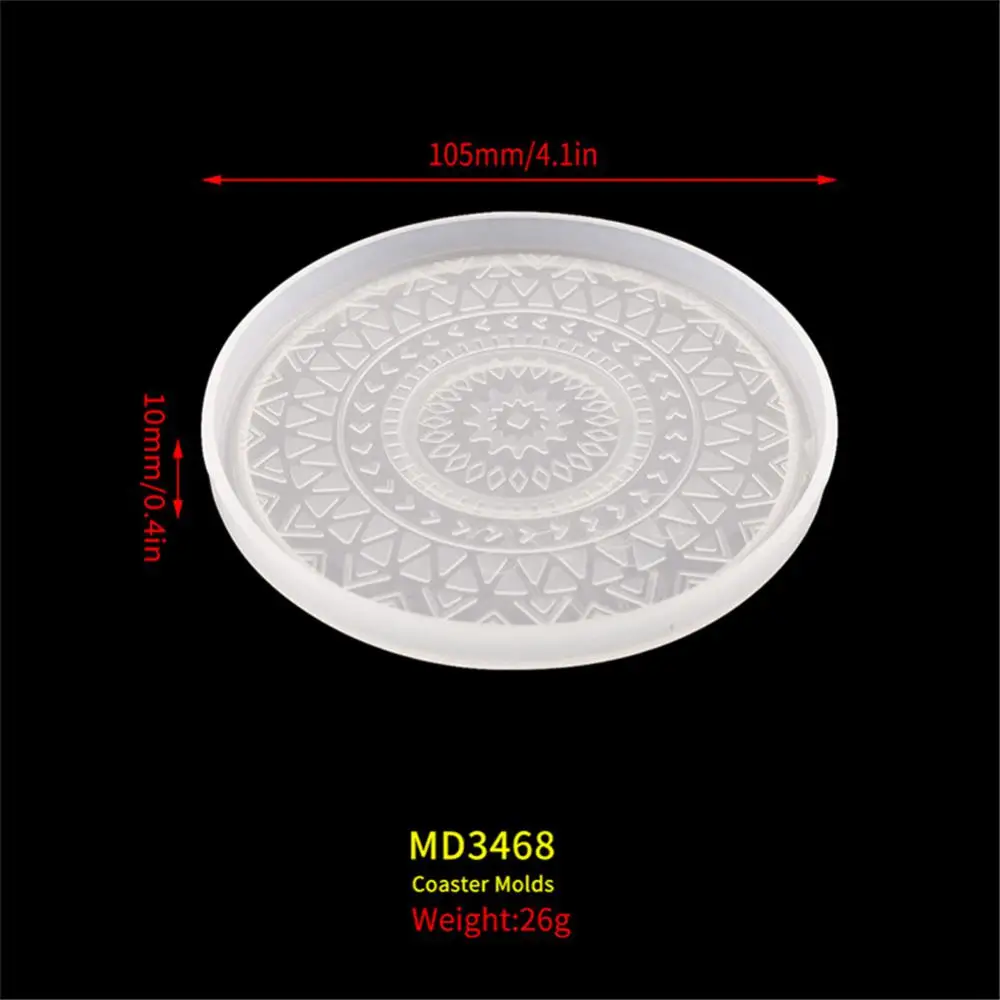 Easy Demoulding Coaster Tear-resistant Round Pallet Mold Thick Silicone Molds Coaster Molds Durable Coffee Coaster Tray Mold
Easy Demoulding Coaster Tear-resistant Round Pallet Mold Thick Silicone Molds Coaster Molds Durable Coffee Coaster Tray Mold