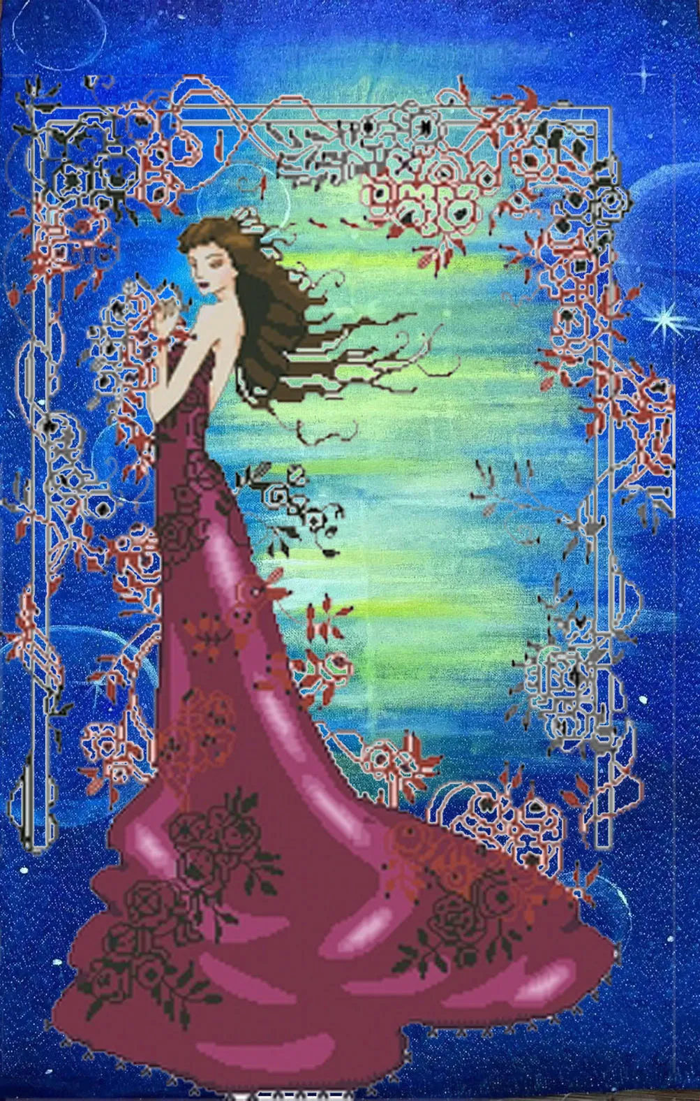 MD152 Mysterious Fairy with draw fabric cross-stitch cloth with beaded metal thread cross-stitch kit styles cross stitch kit
MD152 Mysterious Fairy with draw fabric cross-stitch cloth with beaded metal thread cross-stitch kit styles cross stitch kit