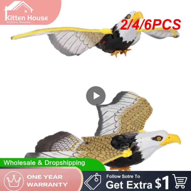 2/4/6PCS Bird Repellent Hanging Eagle Electric Hanging Flying Line Eagles Toy Portable Luminous Music Scarecrow Park Farm Garden
2/4/6PCS Bird Repellent Hanging Eagle Electric Hanging Flying Line Eagles Toy Portable Luminous Music Scarecrow Park Farm Garden