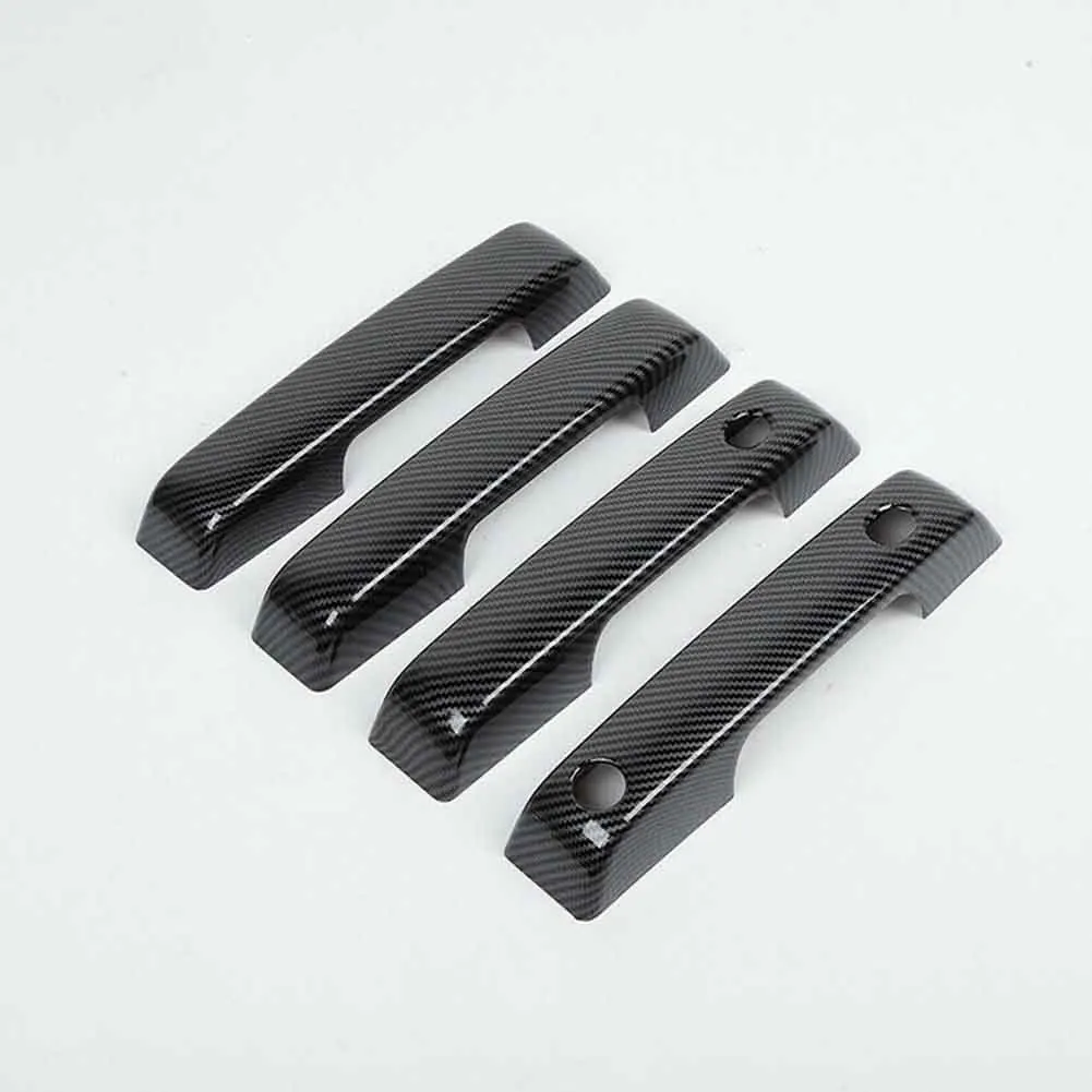 4pc/1set Carbon Fiber Car Accessory ABS Side Door Handle Cover Trim Kit For Ford F150 4Door 2021 2022 Parts High Quality
4pc/1set Carbon Fiber Car Accessory ABS Side Door Handle Cover Trim Kit For Ford F150 4Door 2021 2022 Parts High Quality