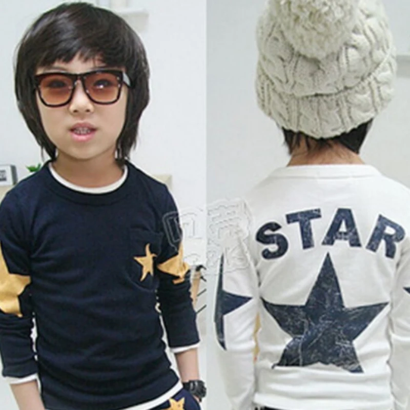 Spring And Autumn Children‘s Long Sleeve Bottom Shirt Men‘s Children‘s Solid Color Versatile Star Pattern T-shirt
Spring And Autumn Children‘s Long Sleeve Bottom Shirt Men‘s Children‘s Solid Color Versatile Star Pattern T-shirt