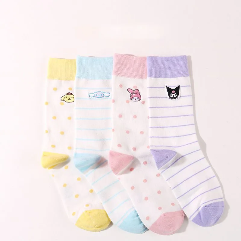 Kawaii Sanrio Socks Cute Kuromi My Melody Cinnamoroll Cartoon Girl Heart Jk Cotton Socks Accessories Toys for Girls Gift
Kawaii Sanrio Socks Cute Kuromi My Melody Cinnamoroll Cartoon Girl Heart Jk Cotton Socks Accessories Toys for Girls Gift