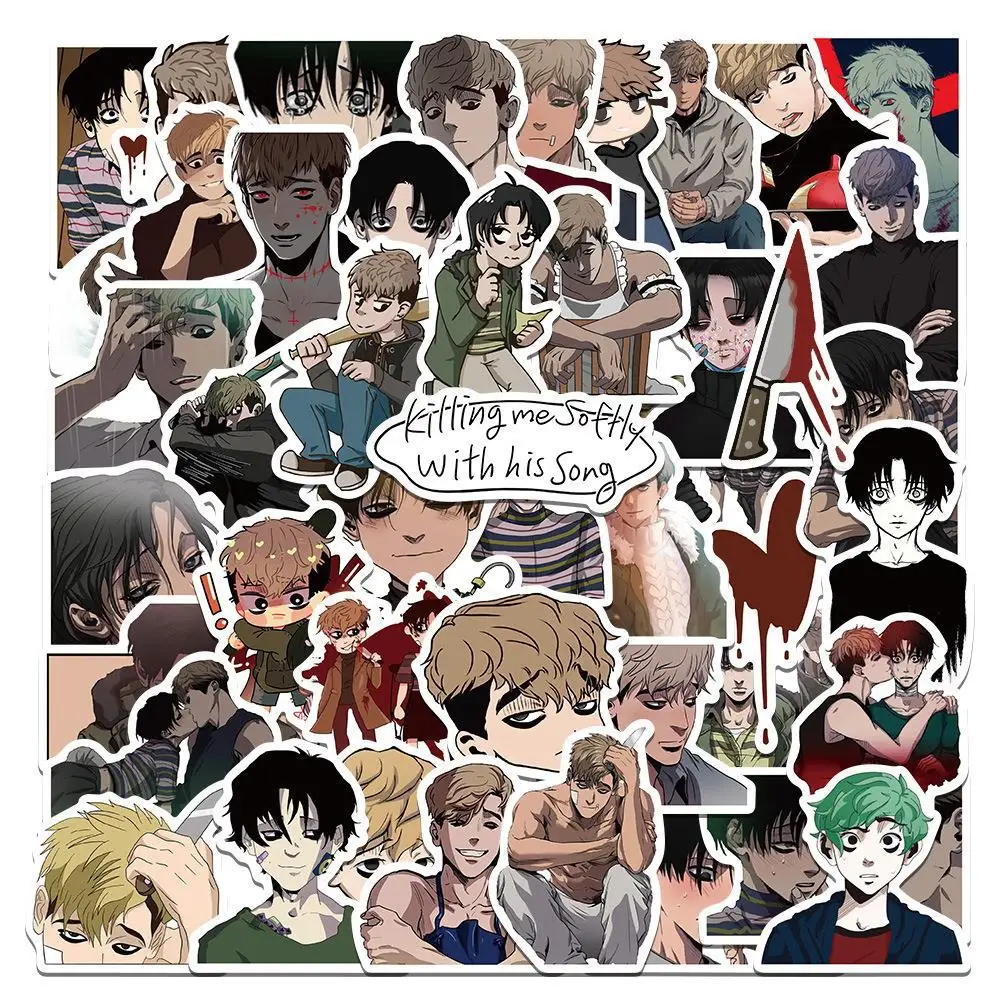 

10/30/50PCS Anime Killing Stalking Pack Stationery Stickers Waterproof Decal for Laptop Water Bottles Skateboard Computer Phone