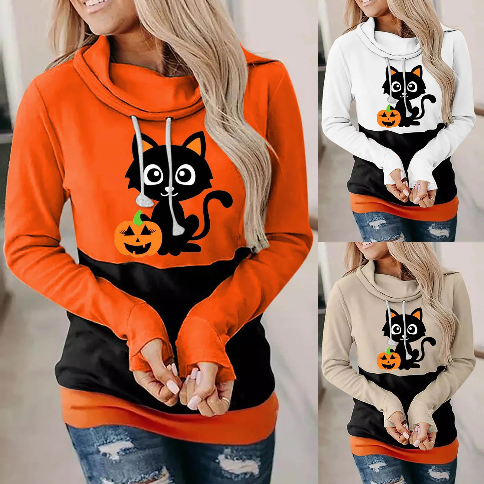 Long Sweat Shirt Women Women Halloween Printing Sweatshirt Casual Long Sleeve Hoodies Women Size Medium Long Tunic Sweatshirt
Long Sweat Shirt Women Women Halloween Printing Sweatshirt Casual Long Sleeve Hoodies Women Size Medium Long Tunic Sweatshirt
