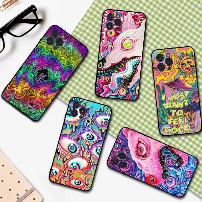 Colourful Psychedelic Trippy Art Phone Case For iPhone 14 13 12 Mini 11 Pro XS Max X XR SE 6 7 8 Plus Soft Silicone Cover
Colourful Psychedelic Trippy Art Phone Case For iPhone 14 13 12 Mini 11 Pro XS Max X XR SE 6 7 8 Plus Soft Silicone Cover