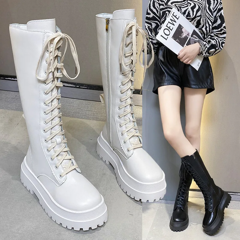 Size 35-40 2022 Women's Boots Winter Autumn Locomotive Shoes Woman Med Heels Fashion Ladies British Boot Knee-high
Size 35-40 2022 Women's Boots Winter Autumn Locomotive Shoes Woman Med Heels Fashion Ladies British Boot Knee-high