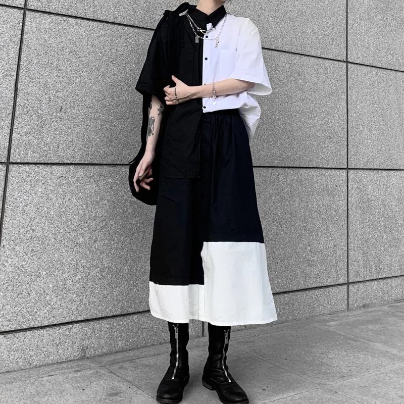 DSTWJMX Women Oversize Blouse Shirts 2022 Summer New Fashion White Black Color Contrast Short Sleeve Loose Blouses Casual Tops
DSTWJMX Women Oversize Blouse Shirts 2022 Summer New Fashion White Black Color Contrast Short Sleeve Loose Blouses Casual Tops