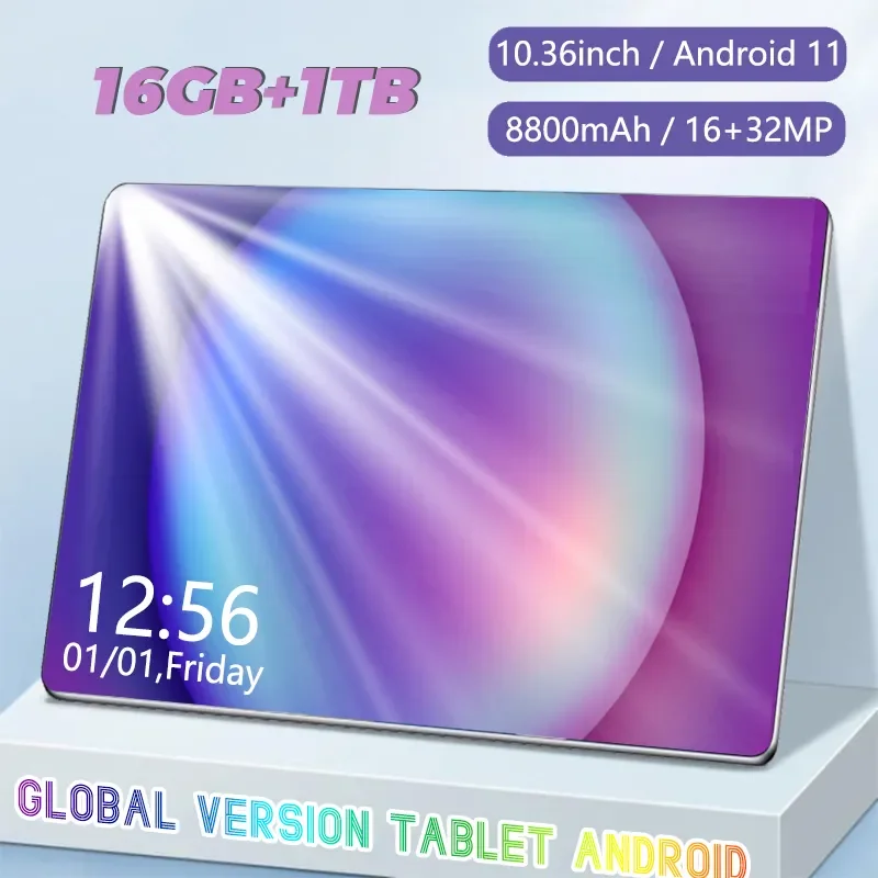 2023 New 5G Tablet PC Android 10.36inch tablet android Android 11.0 16GB RAM 1TB ROM 8800mAh 10 core Dual sim card Wifi Network 
2023 New 5G Tablet PC Android 10.36inch tablet android Android 11.0 16GB RAM 1TB ROM 8800mAh 10 core Dual sim card Wifi Network