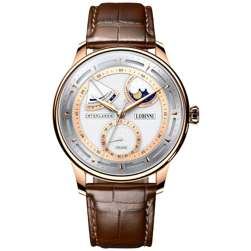Lobinni Men Luxury Watch 41MM Moon Phase Automatic Mechanical Wristwatch 50M Waterproof Sapphire Butterfly Clasp Power Reserve
Lobinni Men Luxury Watch 41MM Moon Phase Automatic Mechanical Wristwatch 50M Waterproof Sapphire Butterfly Clasp Power Reserve