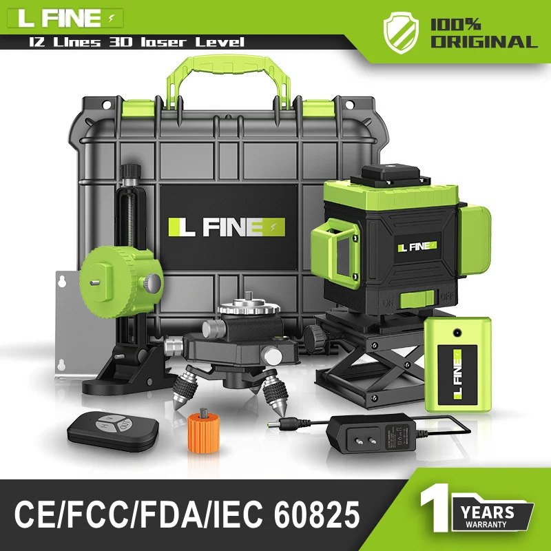 Laser Level 4D16/3D12-Lines LD Green Laser Self Leveling 360 Horizontal Vertical Cross Lines Rotary Laser Level Measurement Tool
Laser Level 4D16/3D12-Lines LD Green Laser Self Leveling 360 Horizontal Vertical Cross Lines Rotary Laser Level Measurement Tool