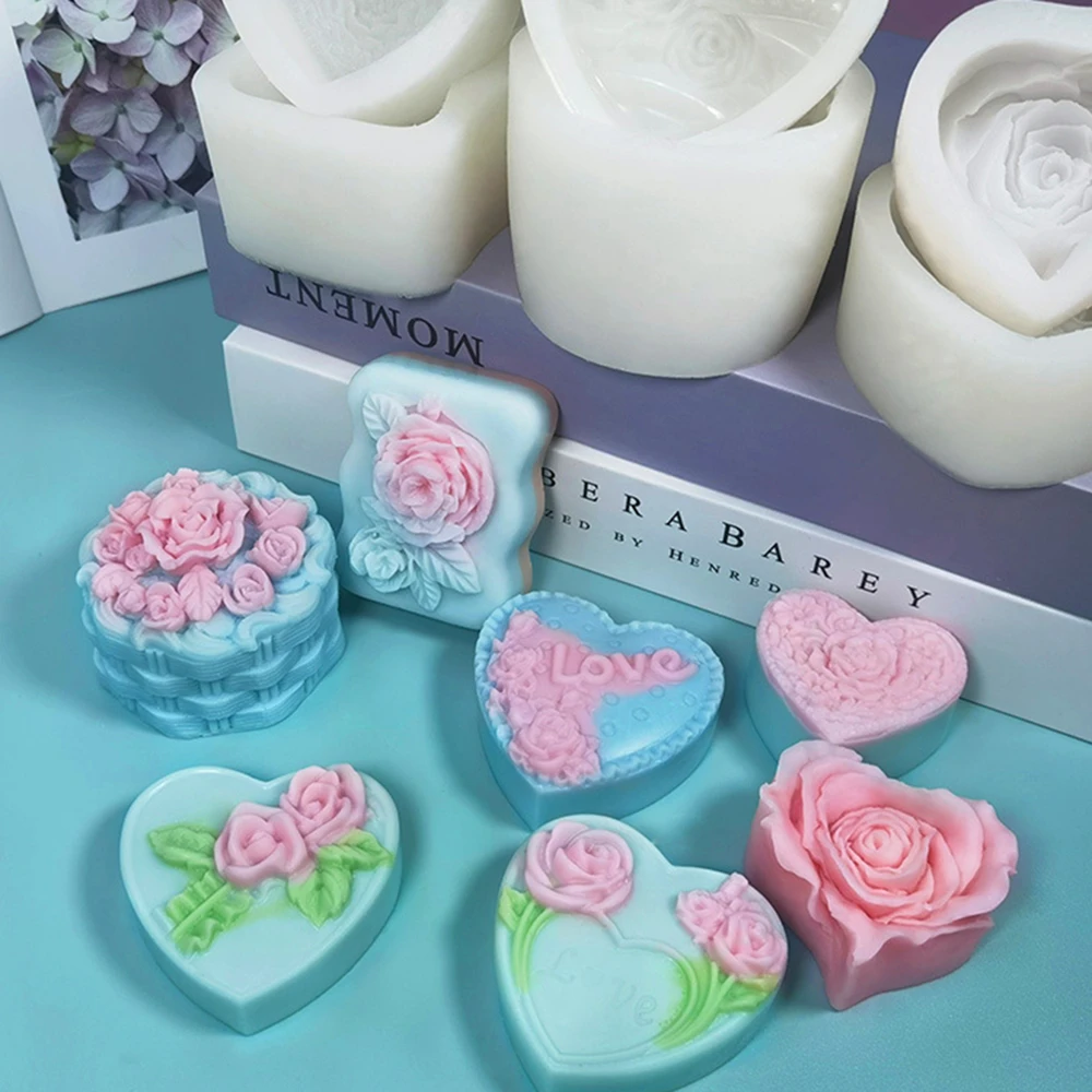 3D Love Heart Rose Flower Candle Mold Handmade Soap Aromatherapy Gypsum Glue Mould Baking Chocolate Molds Home Decor Gifts
3D Love Heart Rose Flower Candle Mold Handmade Soap Aromatherapy Gypsum Glue Mould Baking Chocolate Molds Home Decor Gifts