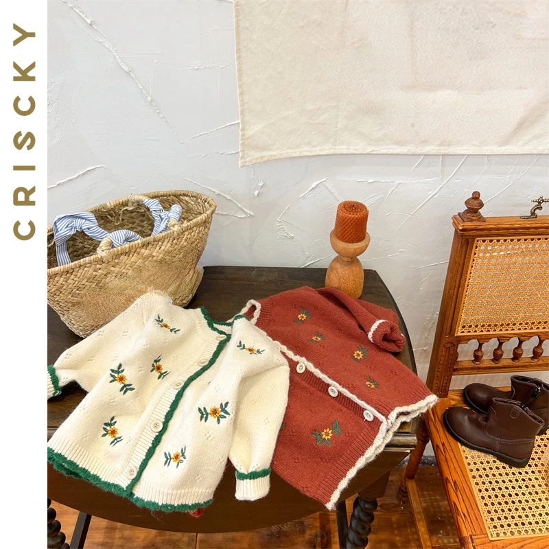 Kids Knitted Sweater Cardigan for Girls Long Sleeve Embroidery Floral Spring Autumn Clothes Girl Children's Outerwear Clothing
Kids Knitted Sweater Cardigan for Girls Long Sleeve Embroidery Floral Spring Autumn Clothes Girl Children's Outerwear Clothing