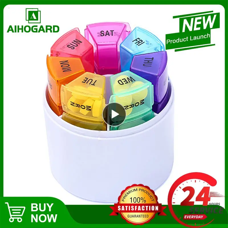 Portable 7 Days Weekly Pill Case Medicine Tablet Dispenser Organizer Pill Box Splitters Pill Storage Organizer Container
Portable 7 Days Weekly Pill Case Medicine Tablet Dispenser Organizer Pill Box Splitters Pill Storage Organizer Container