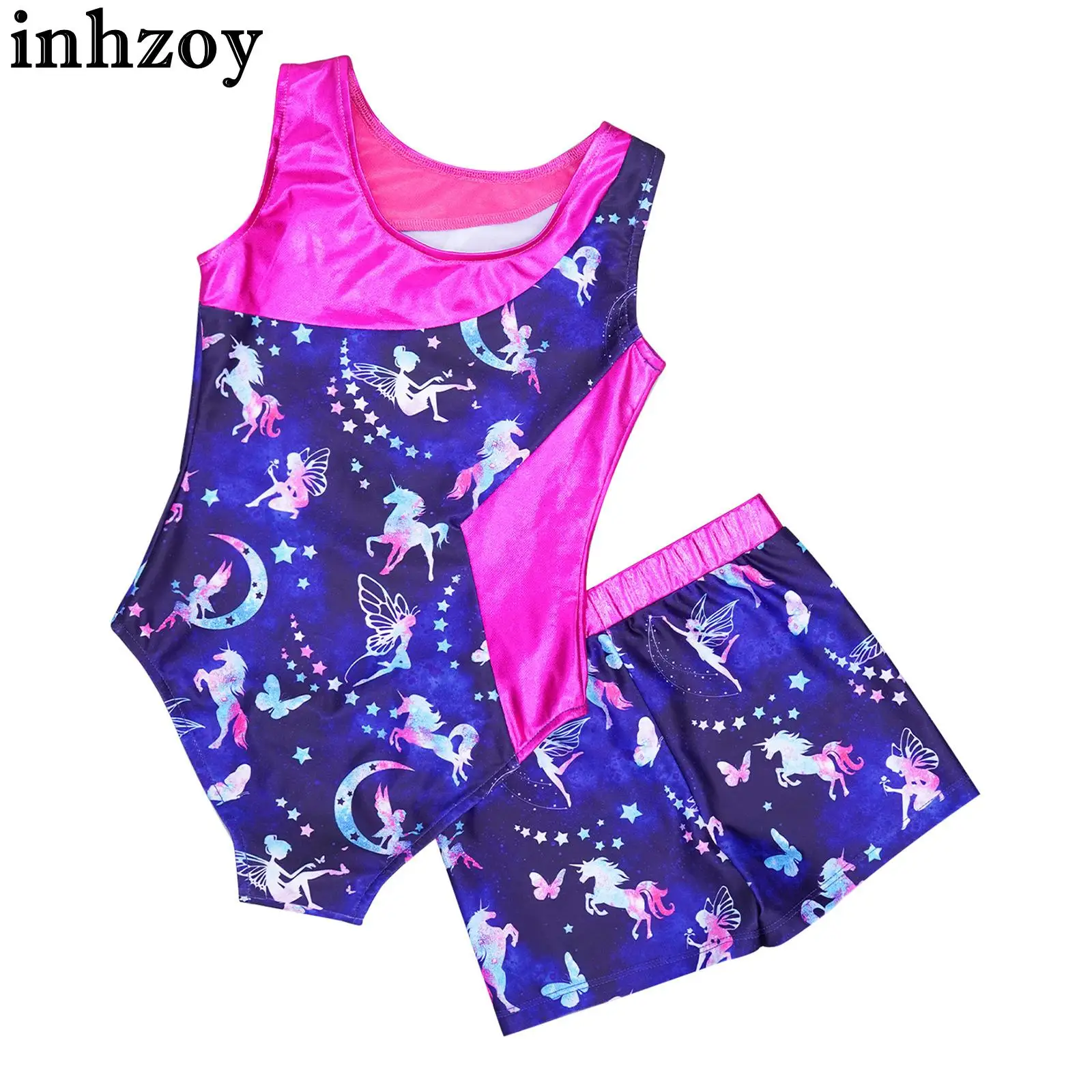 Kids Girls Ballet Dance Leotard Print Gymnastics Outfit Sleeveless Bodysuit with Shorts Dancewear Swimwear Yoga Gym Sportswear
Kids Girls Ballet Dance Leotard Print Gymnastics Outfit Sleeveless Bodysuit with Shorts Dancewear Swimwear Yoga Gym Sportswear
