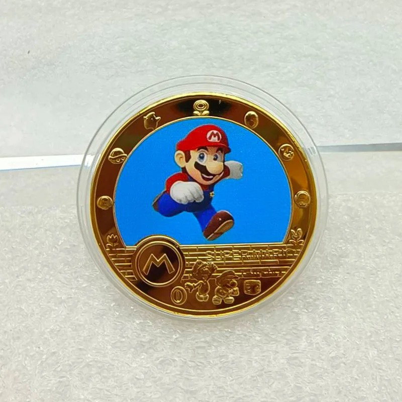 Super Marios Bros золотые памятные монеты металлические поделки классический аниме игровая периферийная коллекция значок для детей на день рождения Miniso
Super Marios Bros золотые памятные монеты металлические поделки классический аниме игровая периферийная коллекция значок для детей на день рождения Miniso