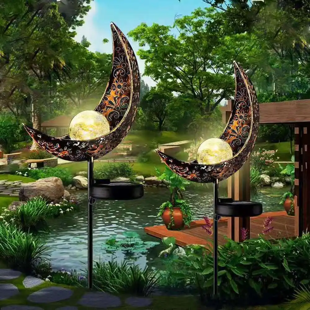 Garden Statues Solar Moon Light Waterproof Decor Landscape Led Yard Stake Metal Solar Lamp Outdoor Patio Night Light Decoration
Garden Statues Solar Moon Light Waterproof Decor Landscape Led Yard Stake Metal Solar Lamp Outdoor Patio Night Light Decoration