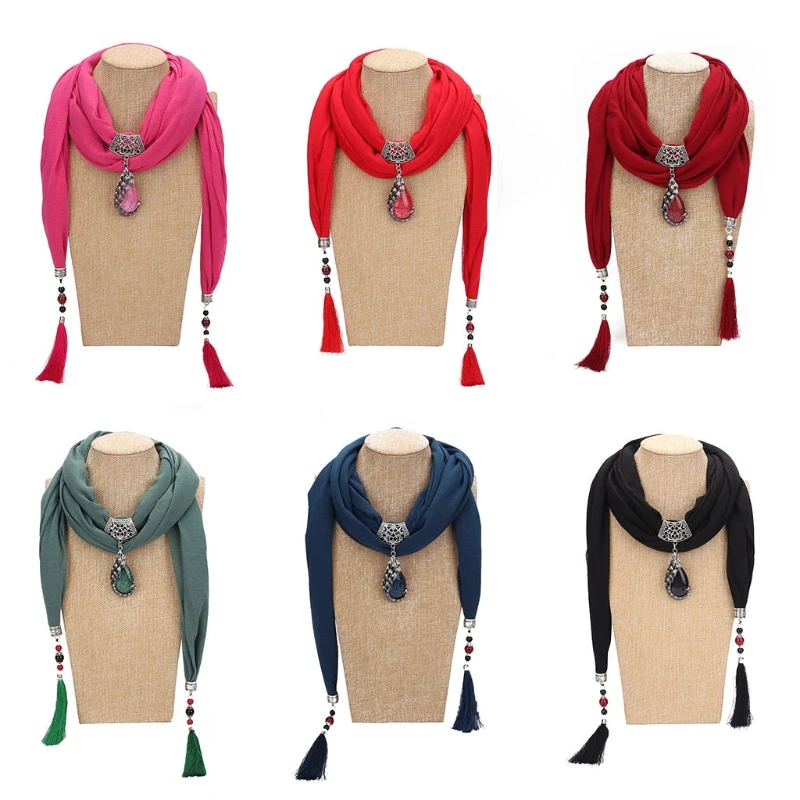200x40cm Women Vintage Solid Color Ethnic Style Scarf Water Drop Peacock Bead Pendant Rhinestone Jewelry Shawl Necklace With
200x40cm Women Vintage Solid Color Ethnic Style Scarf Water Drop Peacock Bead Pendant Rhinestone Jewelry Shawl Necklace With
