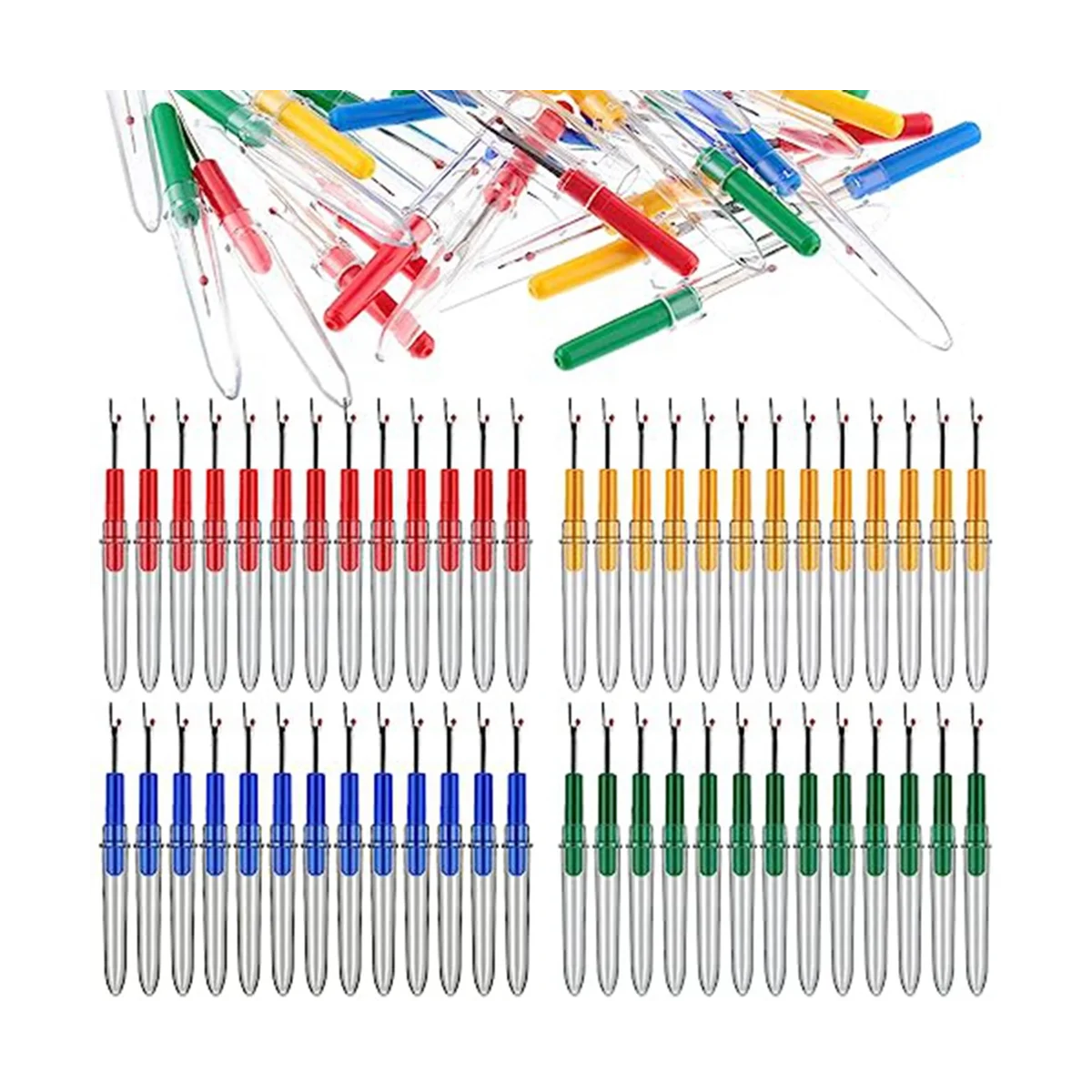 

120 Pcs Colorful Seam Ripper Bulk Seam Rippers for Sewing Tool Embroidery Remover Handy Stitch Ripper, 4 Colors