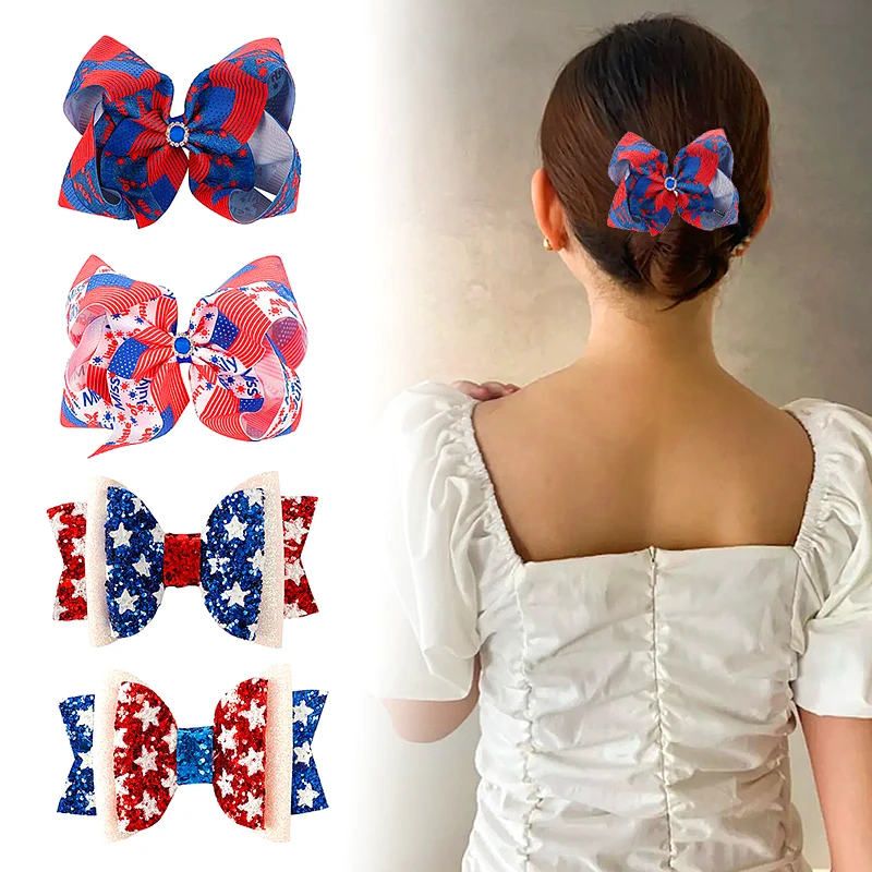 1Pcs Girls Star Hair Bows Glitter Hair Clips American Independence Day Clips Kids Handmade Boutique Fashion Hair Accessories
1Pcs Girls Star Hair Bows Glitter Hair Clips American Independence Day Clips Kids Handmade Boutique Fashion Hair Accessories