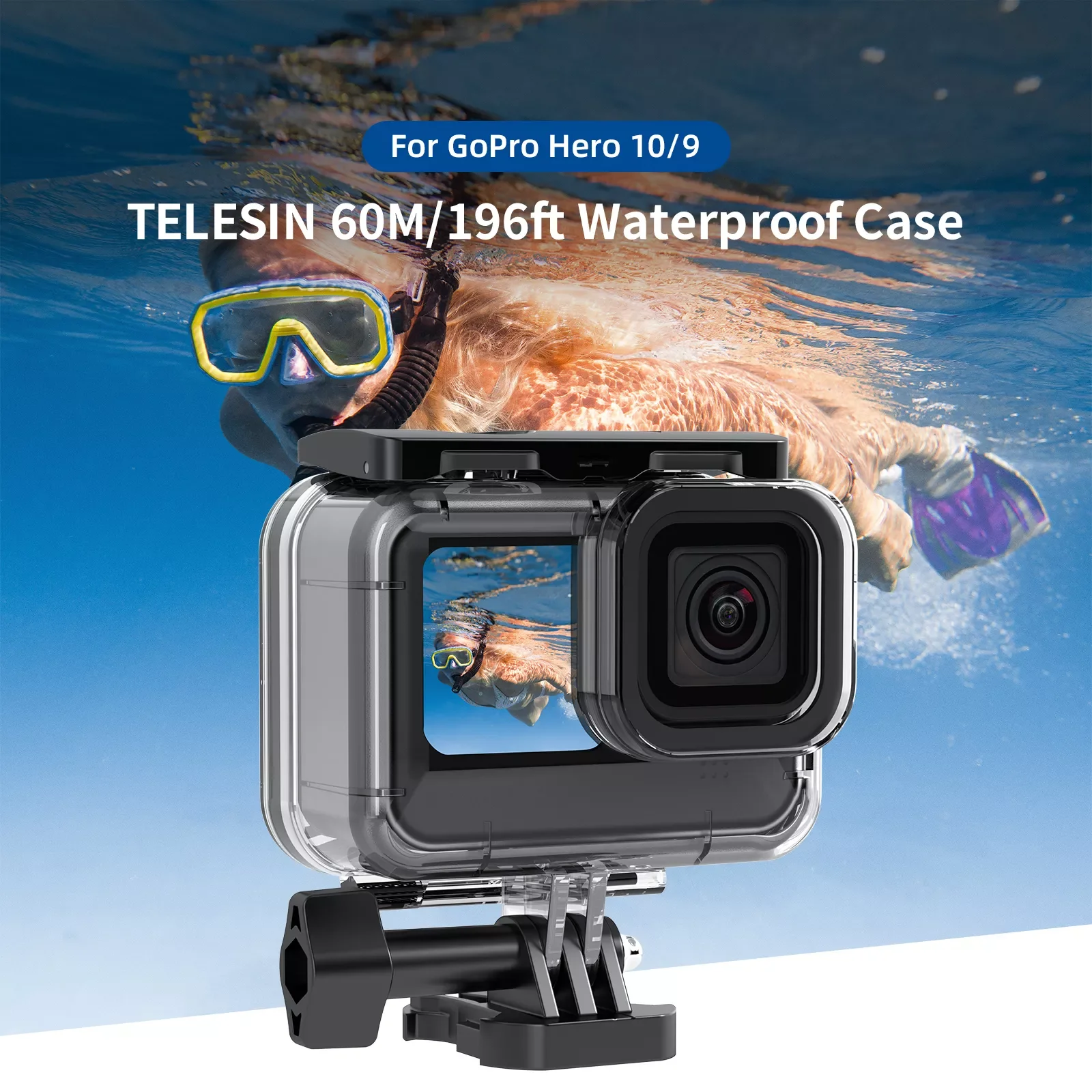 Dron 60M Waterproof Case For GoPro Hero 10 9 Underwater Diving Housing Cover With Dive Filter for GoPro Hero 9 10 Accessories 
Dron 60M Waterproof Case For GoPro Hero 10 9 Underwater Diving Housing Cover With Dive Filter for GoPro Hero 9 10 Accessories