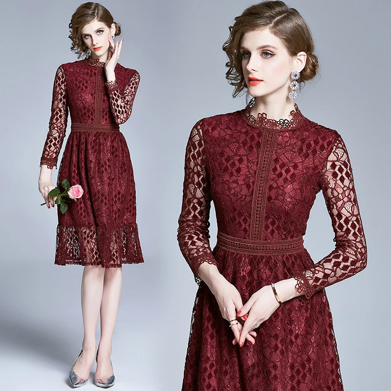 Aibeautyer New Casual Spring Autumn Solid Slim Full Lady Dress A Line O Neck Chiffon Pullover High Waist Mid-Calf Women Dresses
Aibeautyer New Casual Spring Autumn Solid Slim Full Lady Dress A Line O Neck Chiffon Pullover High Waist Mid-Calf Women Dresses