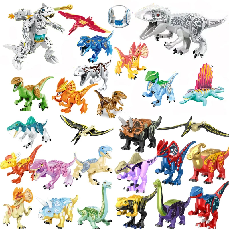 Jurassic Dinosaur War World Building Blocks Transparent Crystal Assemble T-rex Triceratops Raptor Model Bricks Toys for Children
Jurassic Dinosaur War World Building Blocks Transparent Crystal Assemble T-rex Triceratops Raptor Model Bricks Toys for Children
