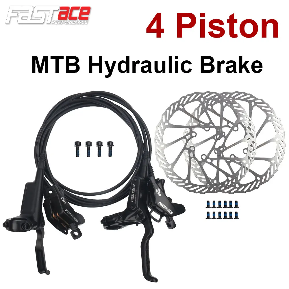 Fastace 4 Piston MTB Hydraulic Disc Brake Mountain Bike Brake Lever FSP M008 Bicycle Brakes for Shimano M6120 Caliper
Fastace 4 Piston MTB Hydraulic Disc Brake Mountain Bike Brake Lever FSP M008 Bicycle Brakes for Shimano M6120 Caliper