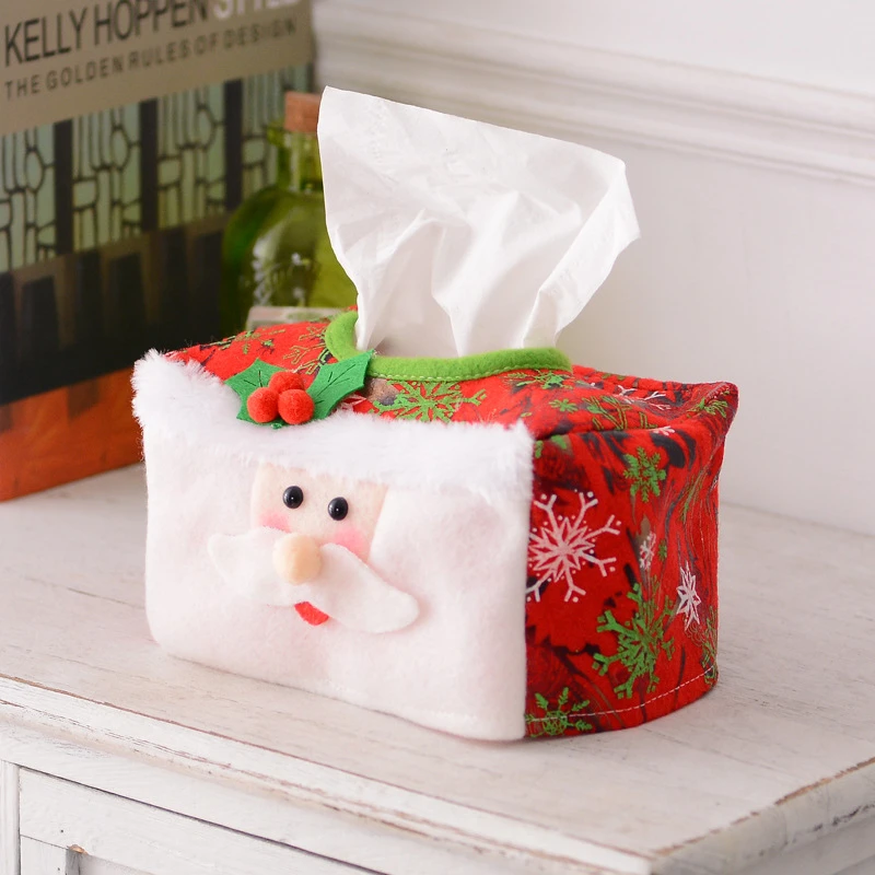 A set Santa with Snowman Tissue Box Party Dinner Table Decoration New Year Eve Merry Christmas Home Supplier 
A set Santa with Snowman Tissue Box Party Dinner Table Decoration New Year Eve Merry Christmas Home Supplier