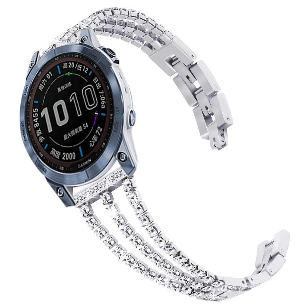 Металлический женский бриллиантовый ремешок для Garmin CAME 2 Sq GarminMove 3 GarminActive Vivoactive 4 Band 20 мм 22 мм браслет из нержавеющей стали
Металлический женский бриллиантовый ремешок для Garmin CAME 2 Sq GarminMove 3 GarminActive Vivoactive 4 Band 20 мм 22 мм браслет из нержавеющей стали