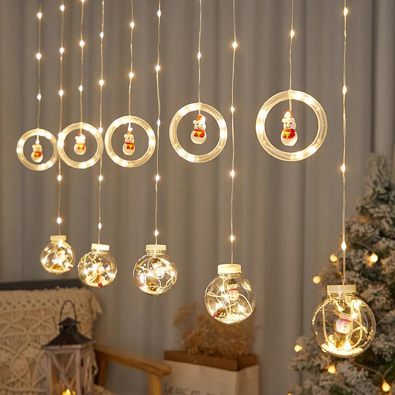 Christmas Fairy Curtain Light String 8 Flashing Modes Christmas Pendant Home Decor Navidad 2023 New Year Room Xmas Ornaments
Christmas Fairy Curtain Light String 8 Flashing Modes Christmas Pendant Home Decor Navidad 2023 New Year Room Xmas Ornaments