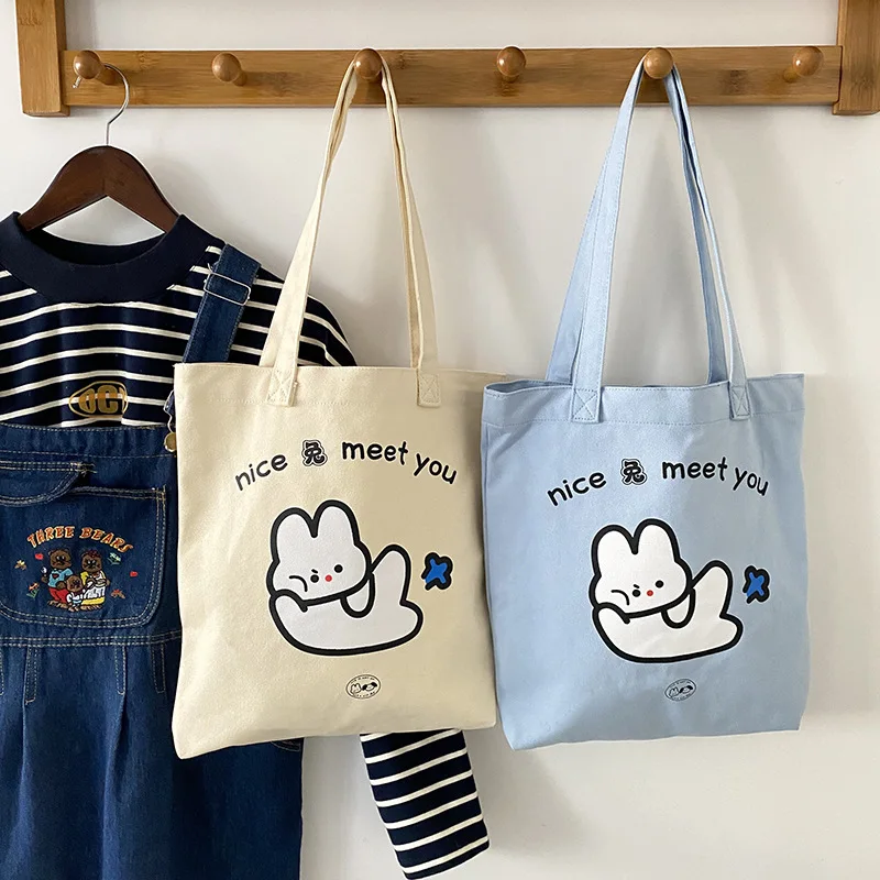 Letter Cartoon Prints Women's Shoulder Bags Cute Rabbit Underarm Bag for Girls Fashion Canvas Ladies Large Capacity Tote Handbag
Letter Cartoon Prints Women's Shoulder Bags Cute Rabbit Underarm Bag for Girls Fashion Canvas Ladies Large Capacity Tote Handbag