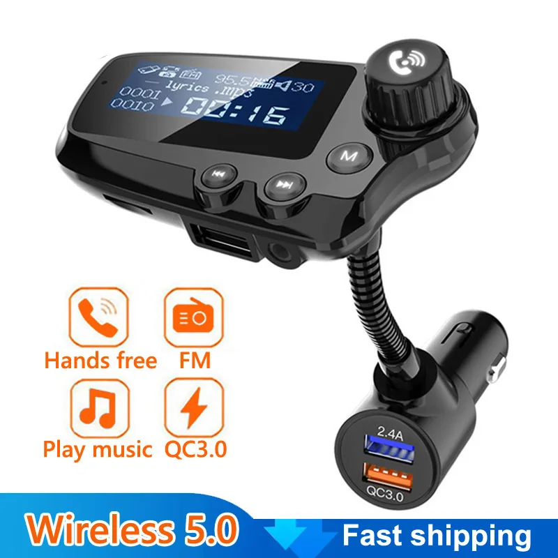 TTFTFP Автомобильный мультимедийный плеер , Bluetooth 5,0, автомобильный комплект громкой связи, AUX аудио приемник, Автомобильный MP3-плеер QC3.0, ЖК-дисп...
TTFTFP Автомобильный мультимедийный плеер , Bluetooth 5,0, автомобильный комплект громкой связи, AUX аудио приемник, Автомобильный MP3-плеер QC3.0, ЖК-дисп...