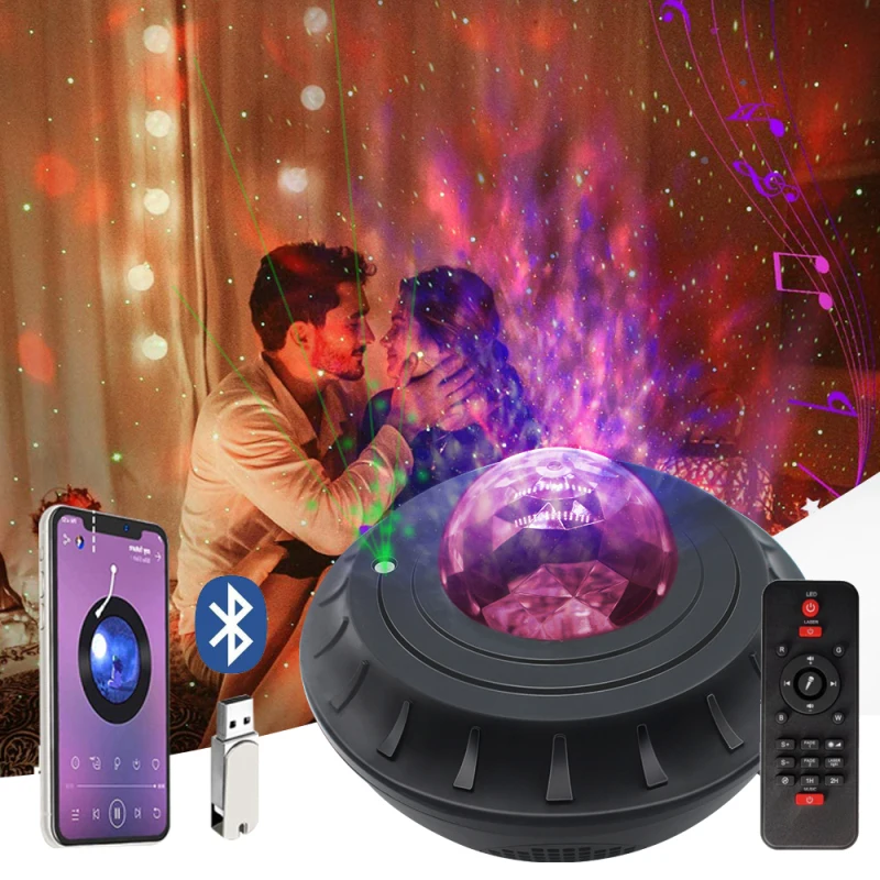 Romantic Colorful Starry Sky Projector Light USB Charging Starlight Projection Lamp Remote Control Music Player
Romantic Colorful Starry Sky Projector Light USB Charging Starlight Projection Lamp Remote Control Music Player