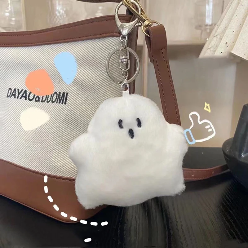 Funny White Ghost Keychain School Bag Pendant Doll Cute Plush Bag Hanging Accessories Creative Doll Keychain Children's Gift
Funny White Ghost Keychain School Bag Pendant Doll Cute Plush Bag Hanging Accessories Creative Doll Keychain Children's Gift