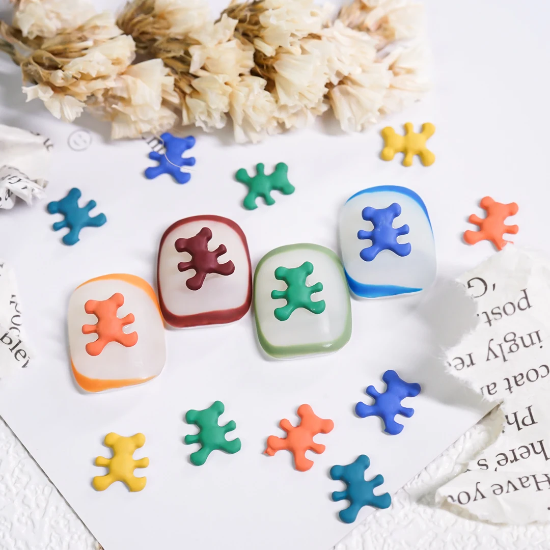 10 Pieces Kawaii Bear Resin 3D Charm Nail Art Decorations Acrylic Cute Bear Shaped Japanese Nail Art Design DIY Accessories
10 Pieces Kawaii Bear Resin 3D Charm Nail Art Decorations Acrylic Cute Bear Shaped Japanese Nail Art Design DIY Accessories