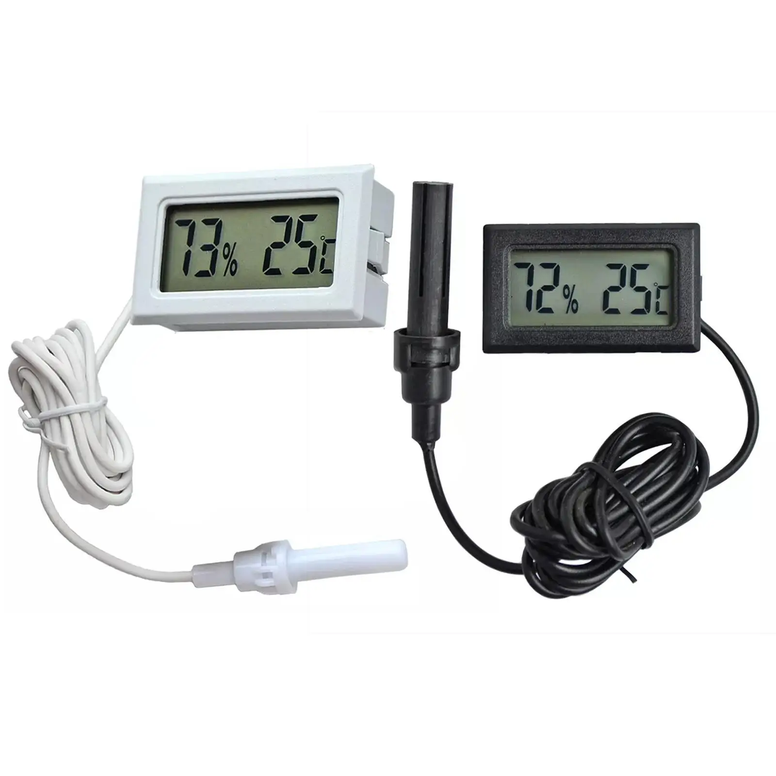 Встраиваемый Термогигрометр, Электрический цифровой ЖК-дисплей, Термогигрометр с проводом зонда, 1 шт.
Встраиваемый Термогигрометр, Электрический цифровой ЖК-дисплей, Термогигрометр с проводом зонда, 1 шт.