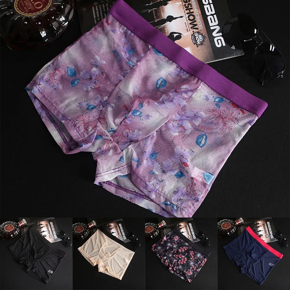 Hot Mens Sexy Underwear 2022 High Quality Summer Men's Sexy Breathable Tulle Underwear Boxer Shorts Underpants Sissy Panties
Hot Mens Sexy Underwear 2022 High Quality Summer Men's Sexy Breathable Tulle Underwear Boxer Shorts Underpants Sissy Panties