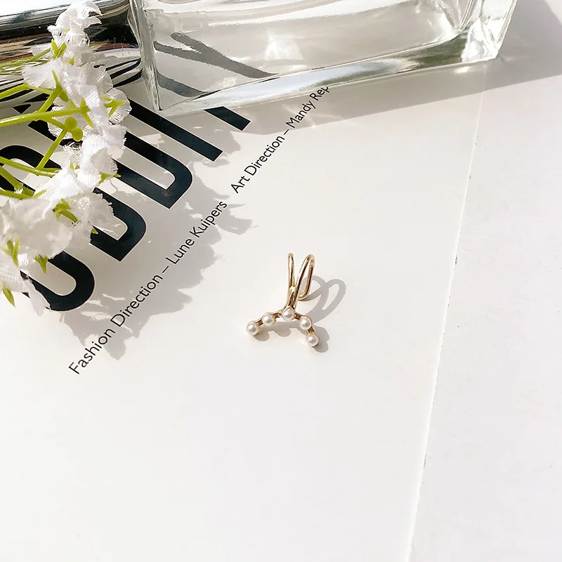 New Korean Style Graceful Fashionable Pearl Retro Geometric Lady Earrings Women Ear Clips
New Korean Style Graceful Fashionable Pearl Retro Geometric Lady Earrings Women Ear Clips