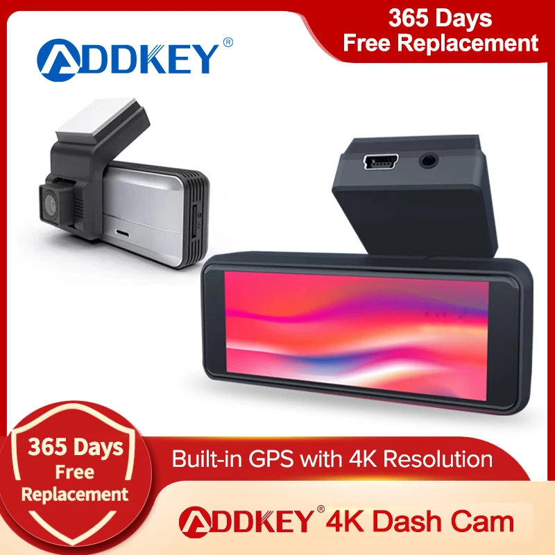 

ADDKEY 4K 2160P WIFI Автомобильная камера с двойным объективом Автомобильный видеорегистратор Novatek 96663 Sony IMX323 датчик ночного видения двойная камера ...