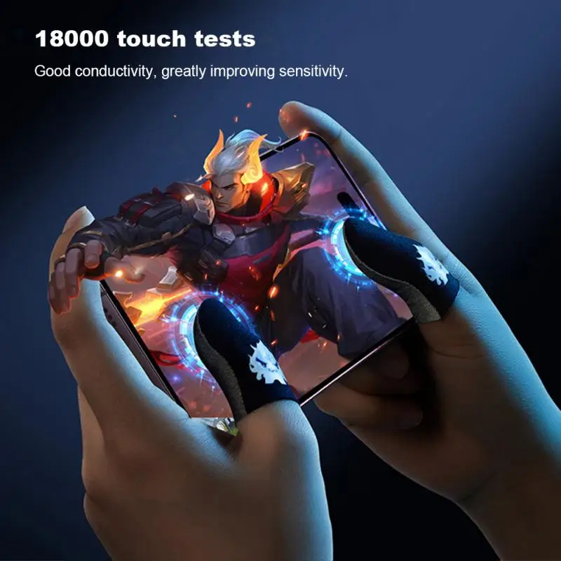 1Pair Gaming Finger Sleeve Breathable Fingertip For Games Anti-Sweat Touch Screen Finger Cots Cover Sensitive Mobile Touch Glove 
1Pair Gaming Finger Sleeve Breathable Fingertip For Games Anti-Sweat Touch Screen Finger Cots Cover Sensitive Mobile Touch Glove