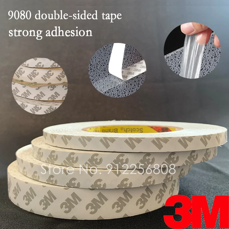 

50/10Meter/Roll Double Sided Tape Adhesive 3M 9080 LED Light Strip Tape Ultra-Thin Strong Sticky Width:5/8/10/12/15/20/25/30mm