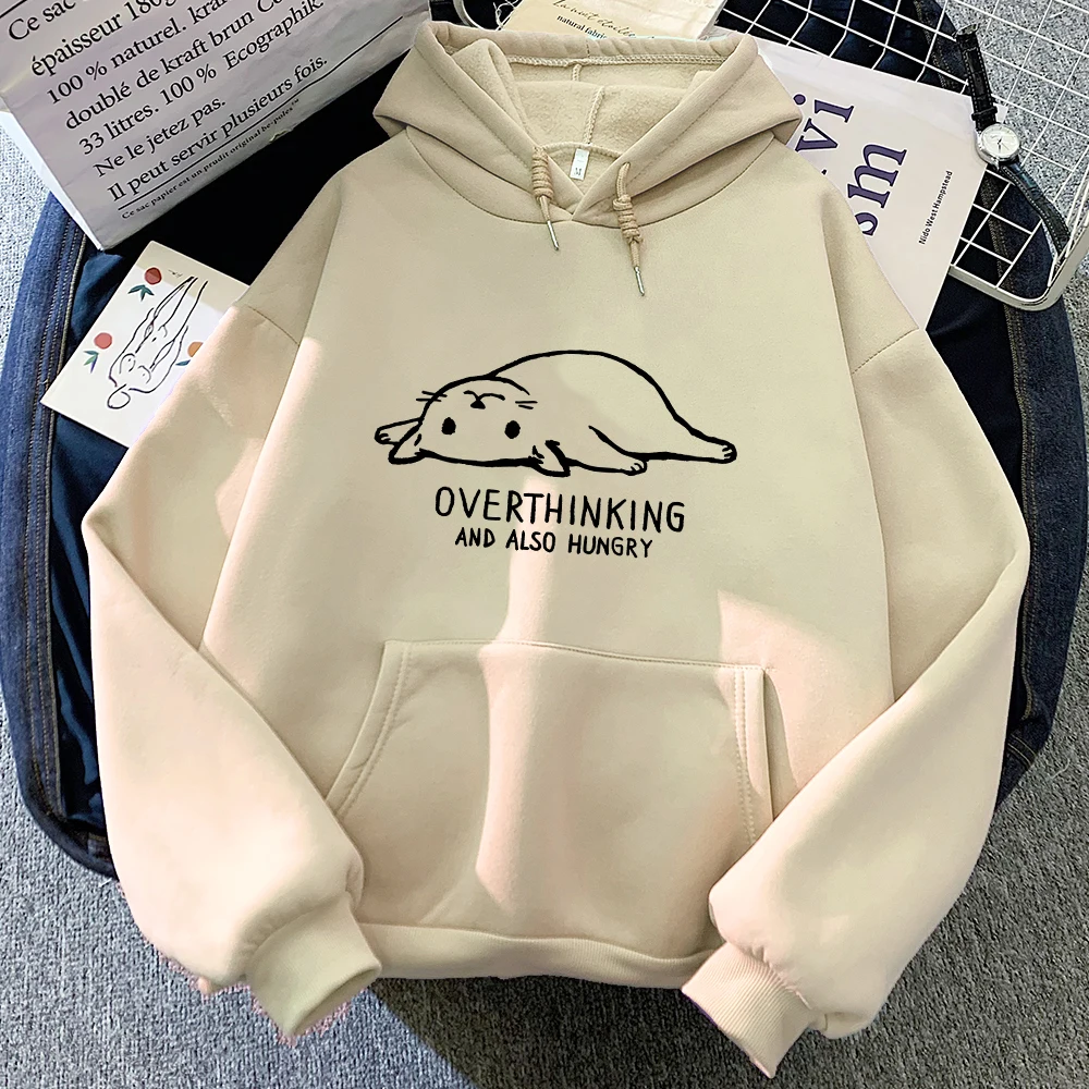 Толстовки Overthink and Кроме голодного кота, милые толстовки с мультяшным принтом для девочек, женская одежда с графическим принтом и длинным рукавом, пуловеры
Толстовки Overthink and Кроме голодного кота, милые толстовки с мультяшным принтом для девочек, женская одежда с графическим принтом и длинным рукавом, пуловеры