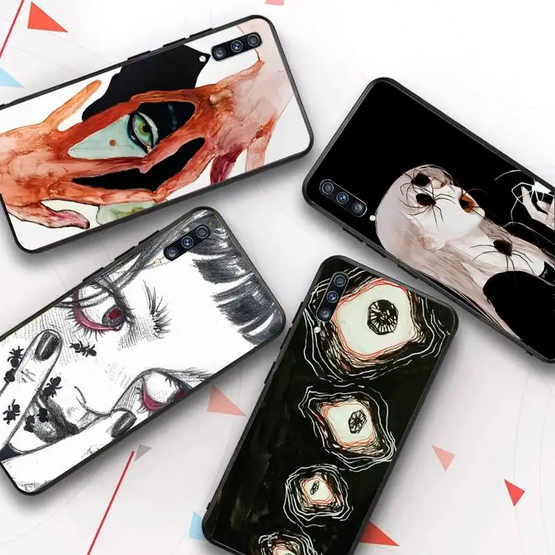 

FHNBLJ Horror Manga Style Phone Case for Redmi 8 9 9A for Samsung J5 J6 Note9 for Huawei NOVA3E Mate20lite cover