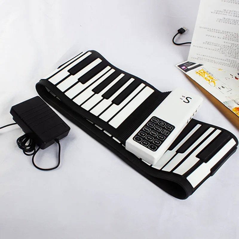 Roll Up 88 Keys Digital Musical Keyboard Adults Portable Electric Battery Musical Instrument Piano Infantil Electronic Piano
Roll Up 88 Keys Digital Musical Keyboard Adults Portable Electric Battery Musical Instrument Piano Infantil Electronic Piano