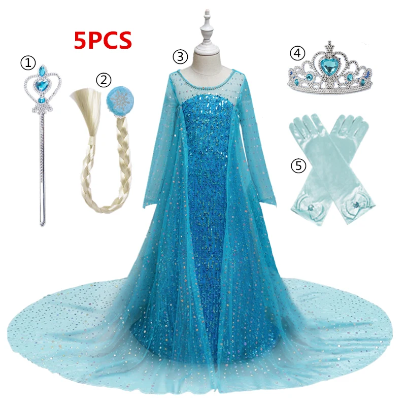 Disney Frozen Elsa Girls Dress Cosplay Costume Children Birthday Party Clothing Girls Princess Costume Elsa Baby Girls
Disney Frozen Elsa Girls Dress Cosplay Costume Children Birthday Party Clothing Girls Princess Costume Elsa Baby Girls