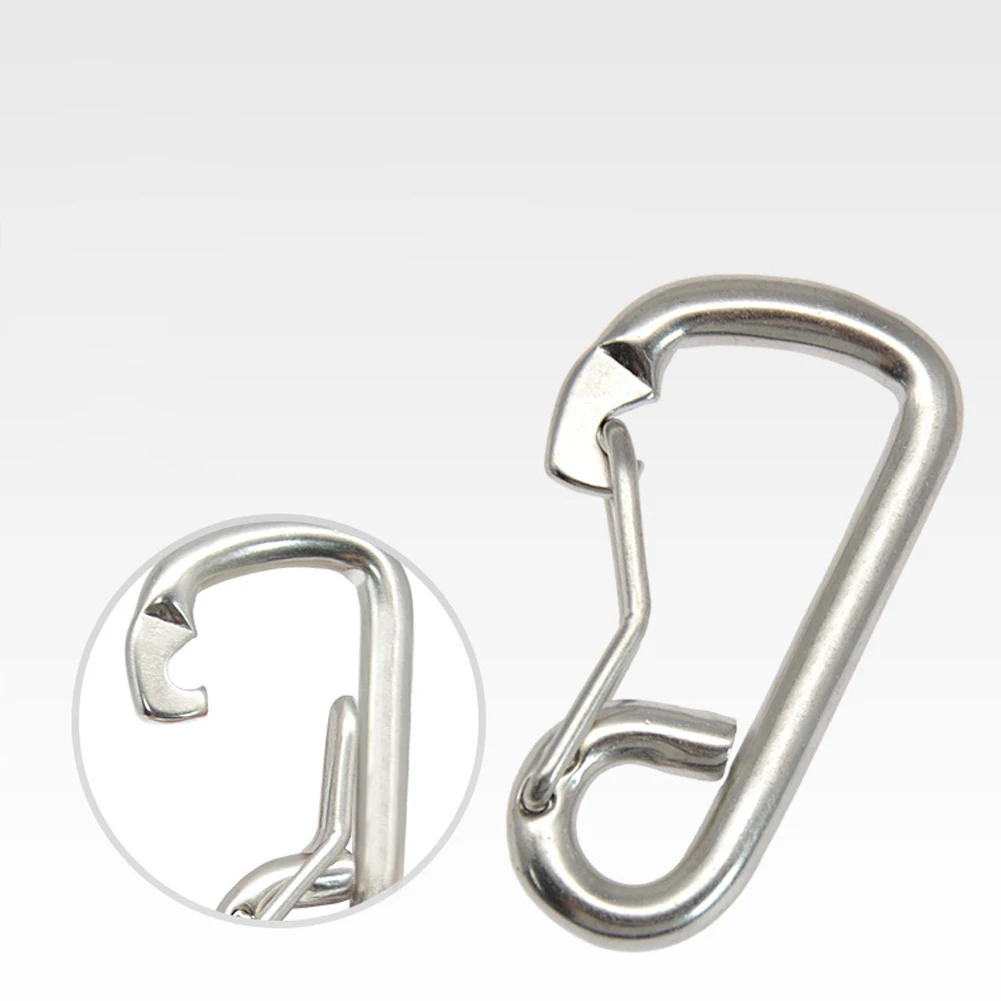 Accessory Carabine Brand New Camping 316 Stainless Steel Anti-corrosion Carabiner Hook Lightweight 80mm Safety
Accessory Carabine Brand New Camping 316 Stainless Steel Anti-corrosion Carabiner Hook Lightweight 80mm Safety