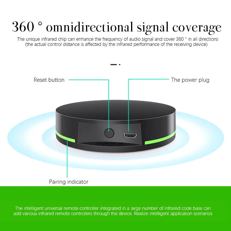 Hands-free Smart Controller Tuya Wifi Remote Control Voice Control Smart Life Work With Alexa Google Home Ir Universal Remote
Hands-free Smart Controller Tuya Wifi Remote Control Voice Control Smart Life Work With Alexa Google Home Ir Universal Remote