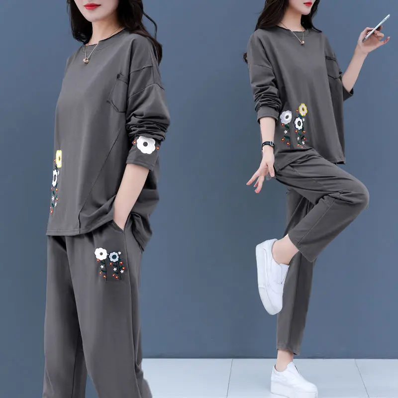 Two Piece Set Female 2022 Spring Autumn Plus Size Suit Women Fashion Loose Casual Sports Long Pants Ropa Mujer X40
Two Piece Set Female 2022 Spring Autumn Plus Size Suit Women Fashion Loose Casual Sports Long Pants Ropa Mujer X40